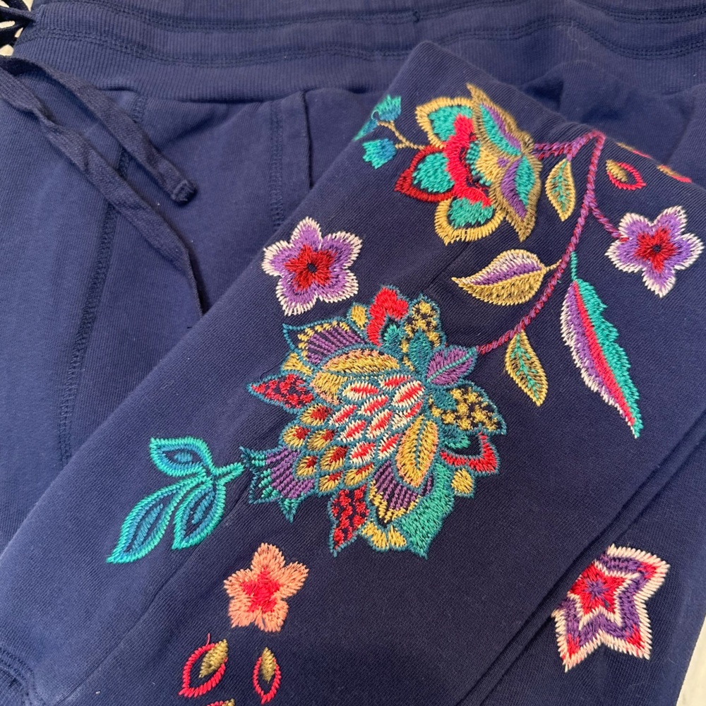 JOHNNY WAS  Embroidered Jogger Casual Pant - Picture 7 of 7